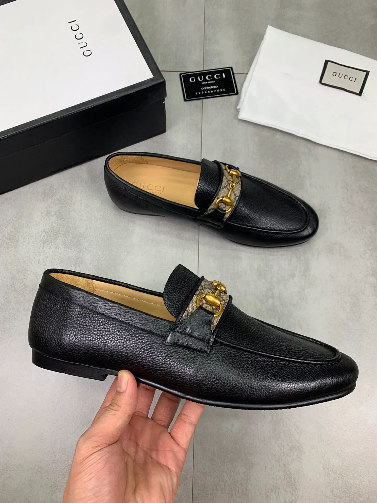 Men's men's shoes💰P520💰[New model]🆘Water-dyed cow lining [GUCCI] Gucci leather shoes, top men's purchasing agent, 2022 counter simultaneous sale, top-grade original calfskin imported from Italy ➕ first-layer cowhide lining) original sole provided by the original factory, fine workmanship, impeccable👍 You can enter and exit the counter at will; the real thing is super beautiful Sizes 38 to 44; 3⃣️colors🉑️ to choose from